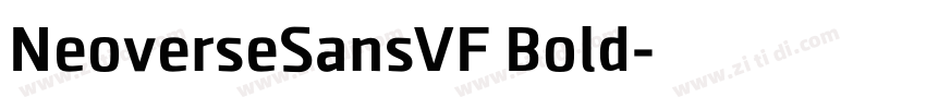 NeoverseSansVF Bold字体转换